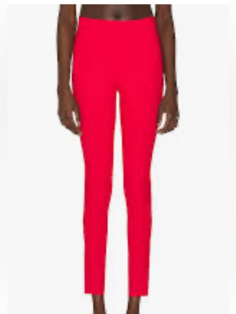 The Row Electrina Red Skinny High-Rise Pants XS